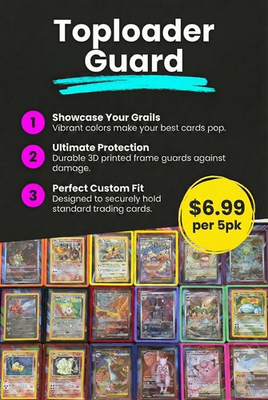 #ad Colorful Trading Card Snap on Toploader Bumper 5 Pack. *Toploaders Included* $6.99