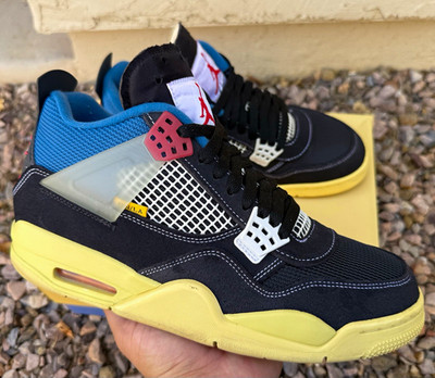 Jordan Air Jordan 4 Retro SP x Union LA Off Noir Nubuck Blue size 9