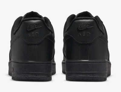 Nike Air Force 1 Low Black Sneakers Men's Lace Up Low Top New w/ Box