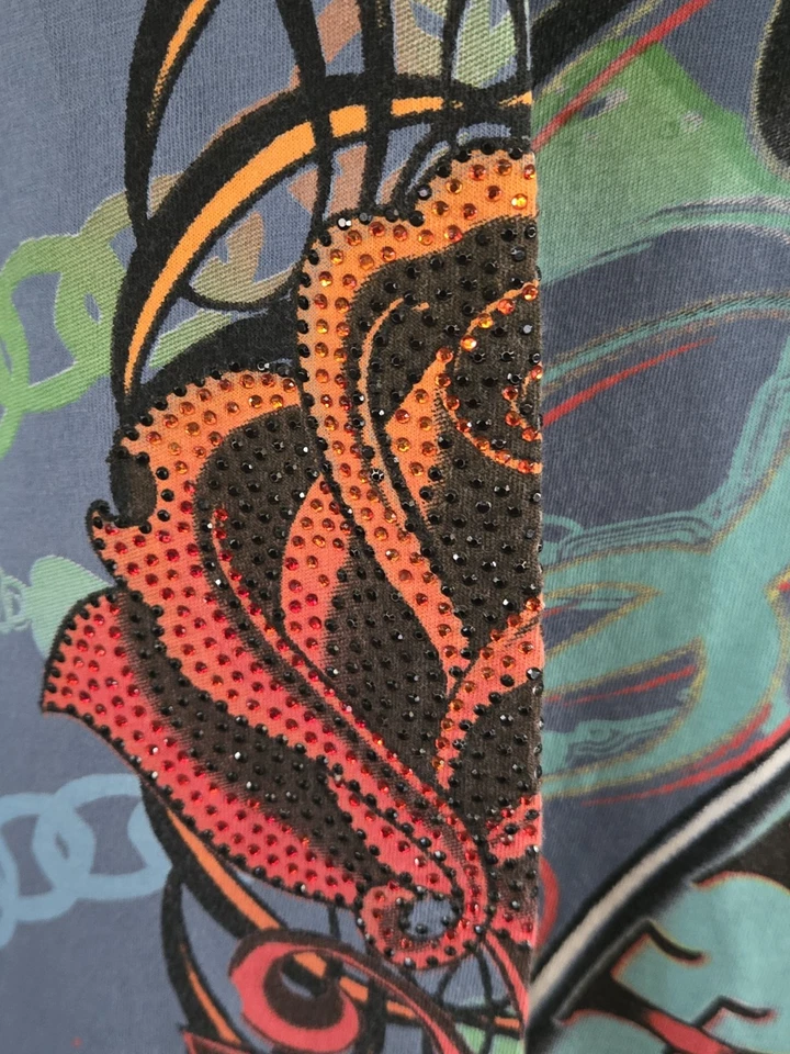 Camiseta Ed Hardy tatuaje estrás Foto 3 de 4