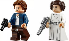 LEGO Star Wars Han Solo y Princesa Leia Minifiguras 75192 75243 Ciudad Nube