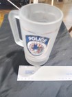 Frosted glass beer stein official insigna of the Midland Texas Police — photo 8