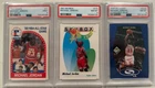 MICHAEL JORDAN NBA 3 CARD PSA GRADED LOT PSA 8 PSA 9 SKYBOX UPPER DECK HOOPS 🔥