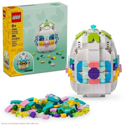 LEGO Decorative Easter Egg Building Toy, Easter Basket Gift for Kids, 40816