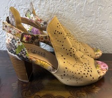 Spring Step L'Artiste Shoes Lashonie Womens 41/10.5 Genuine Leather Cut Out Heel