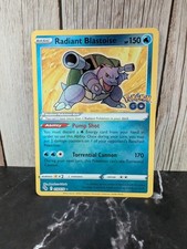 Pokémon TCG Radiant Blastoise Holo Card Pokemon Go 018/078 