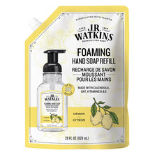 J.R. Watkins Foaming Hand Soap, Lemon Refill, Citrus Scent, 28 fl oz 0.27 per fl oz