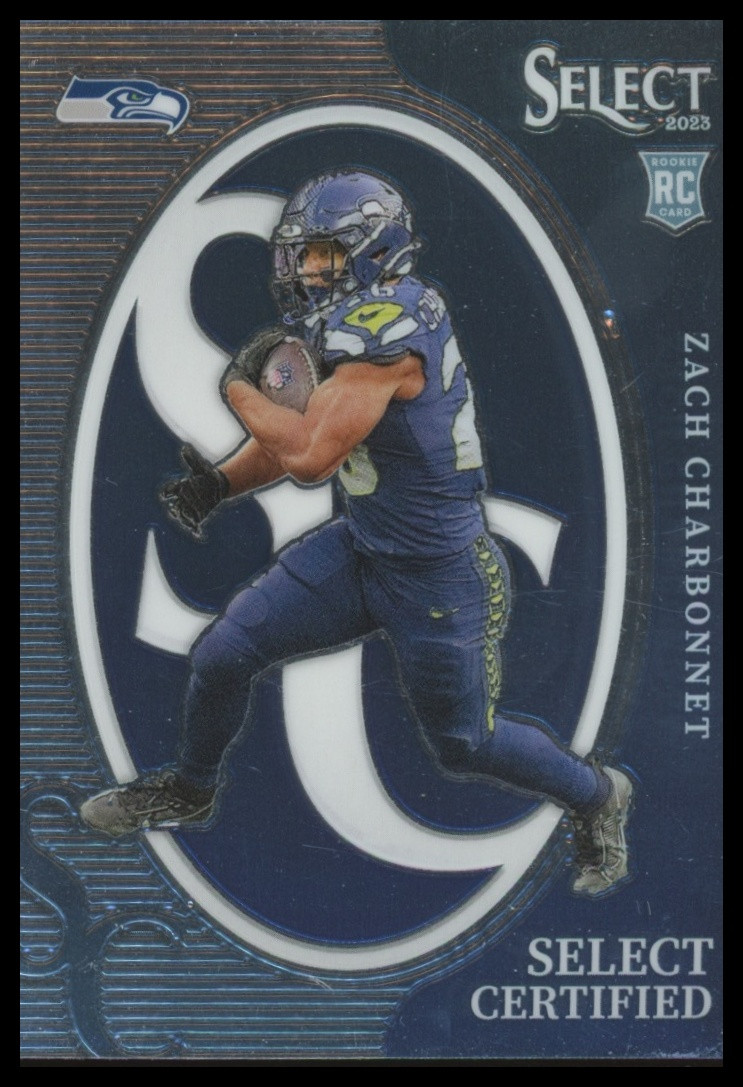 Zach Charbonnet 2023 Panini Select #CRO-ACH Select Certified Rookies RC Seahawks