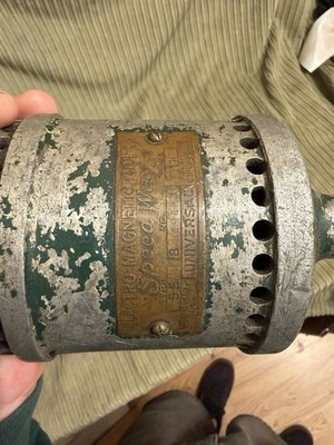 Antique Electro Magnetic Tool Co SPEEDWAY electric drill Vintage 1920 s USA IL