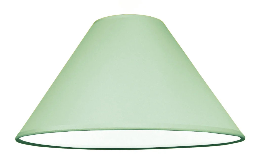Lampshade Green 9"" Coolie Cotton 228mm
