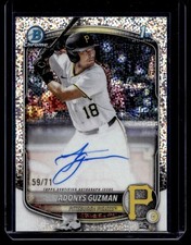 2025 Bowman Draft Chrome Prospect Autographs Sparkle Refractor Adonys Guzman