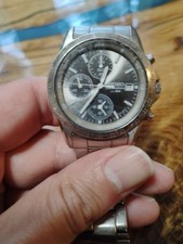 Seiko Mens Chronograph 7T92-0DW0 Quartz Stain...