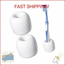 Urbanstrive Ceramic Toothbrush Holders for Bathrooms, Sleek Tooth Brush Holder T