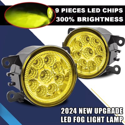 LED Pair Bumper Lamp Fog Light For Ford Explorer 2011 2012 2013 2014 2015 C-MAX