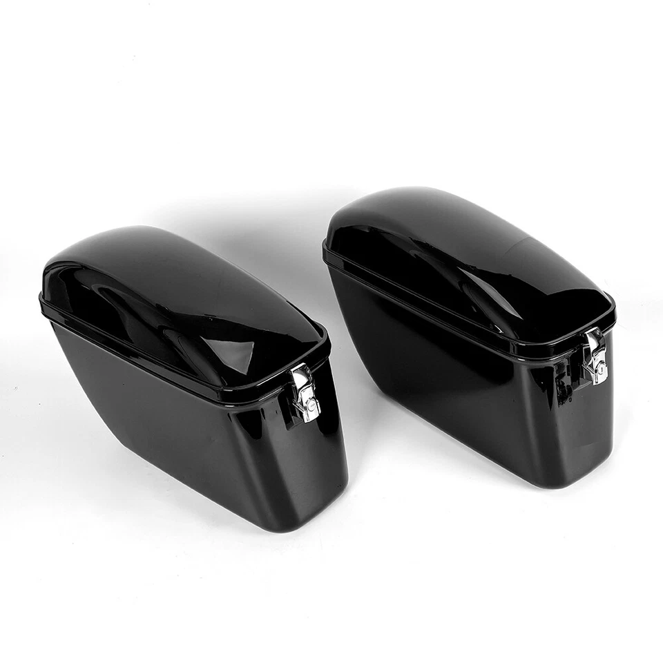 Para Honda Fury Shadow Motocicleta Maletero Duro Sillín Bolsa Equipaje Crucero Negro NUEVO Foto 2 de 4