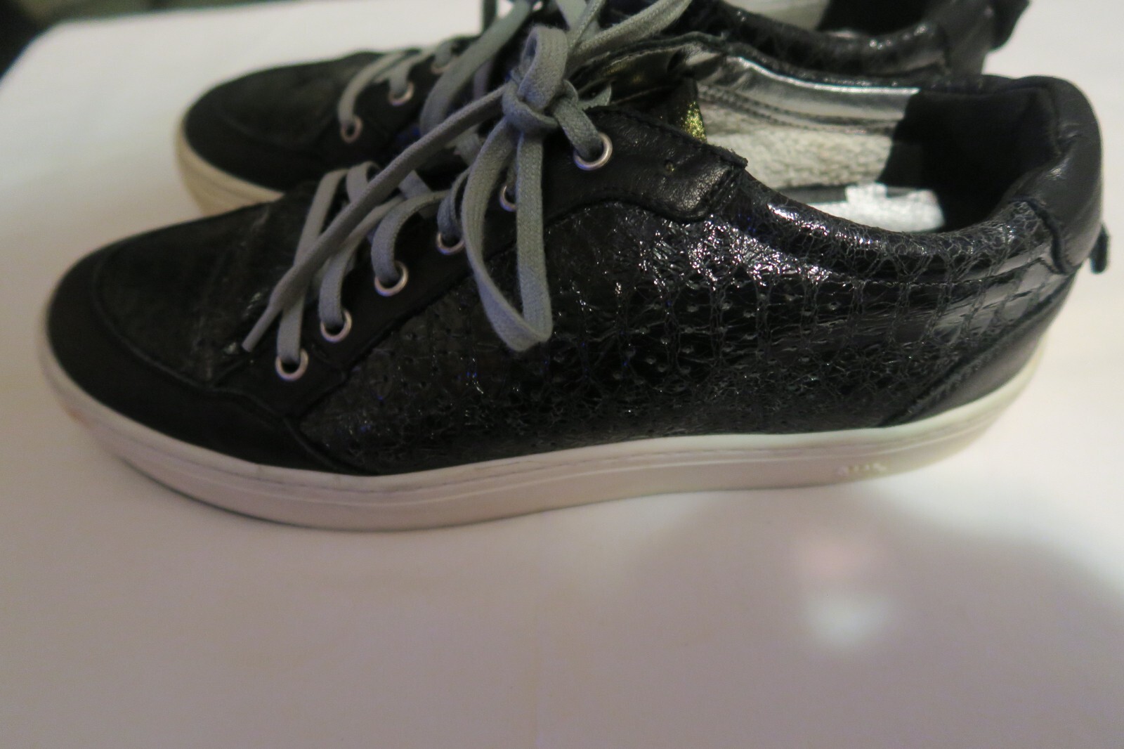 P448 Lovelow Low Top Platform Snake Python Women'… - image 2