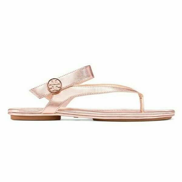 rose gold leather sandals