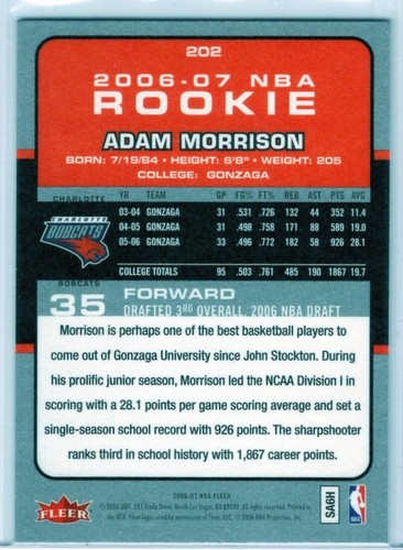 2006-07 Fleer Basketball Cards Rookie Singles You Pick Buy More & Save More! - Foto 3 di 121