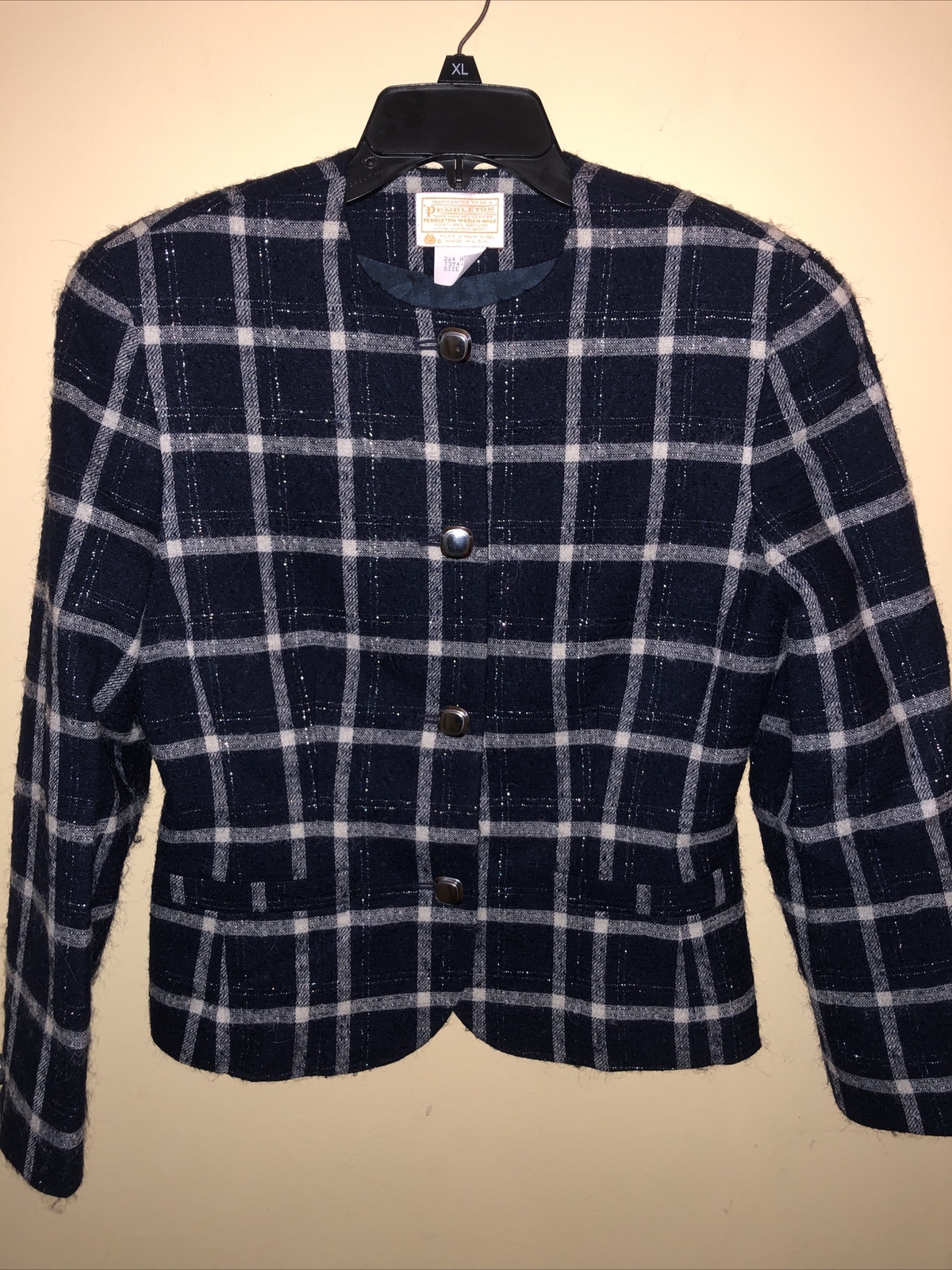 Pendleton Plaid Button Wool Jacket Coat Women’s S… - image 1