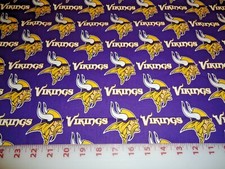 NFL Minnesota Vikings Cotton Fabric 9" x 56"