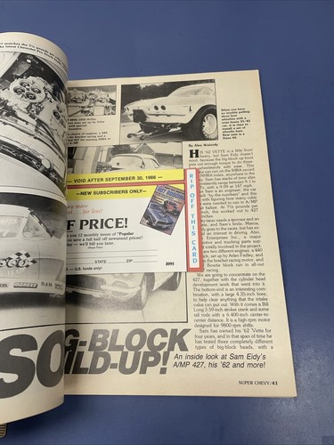 Super Chevy Magazine April 1986 Corvette Special Issue - Picture 4 of 8