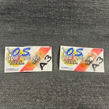 Lot of 2 O.S. A3 Short Body Standard Glow Plug (Hot) Traxxas, HPI, Ofna, Kyosho