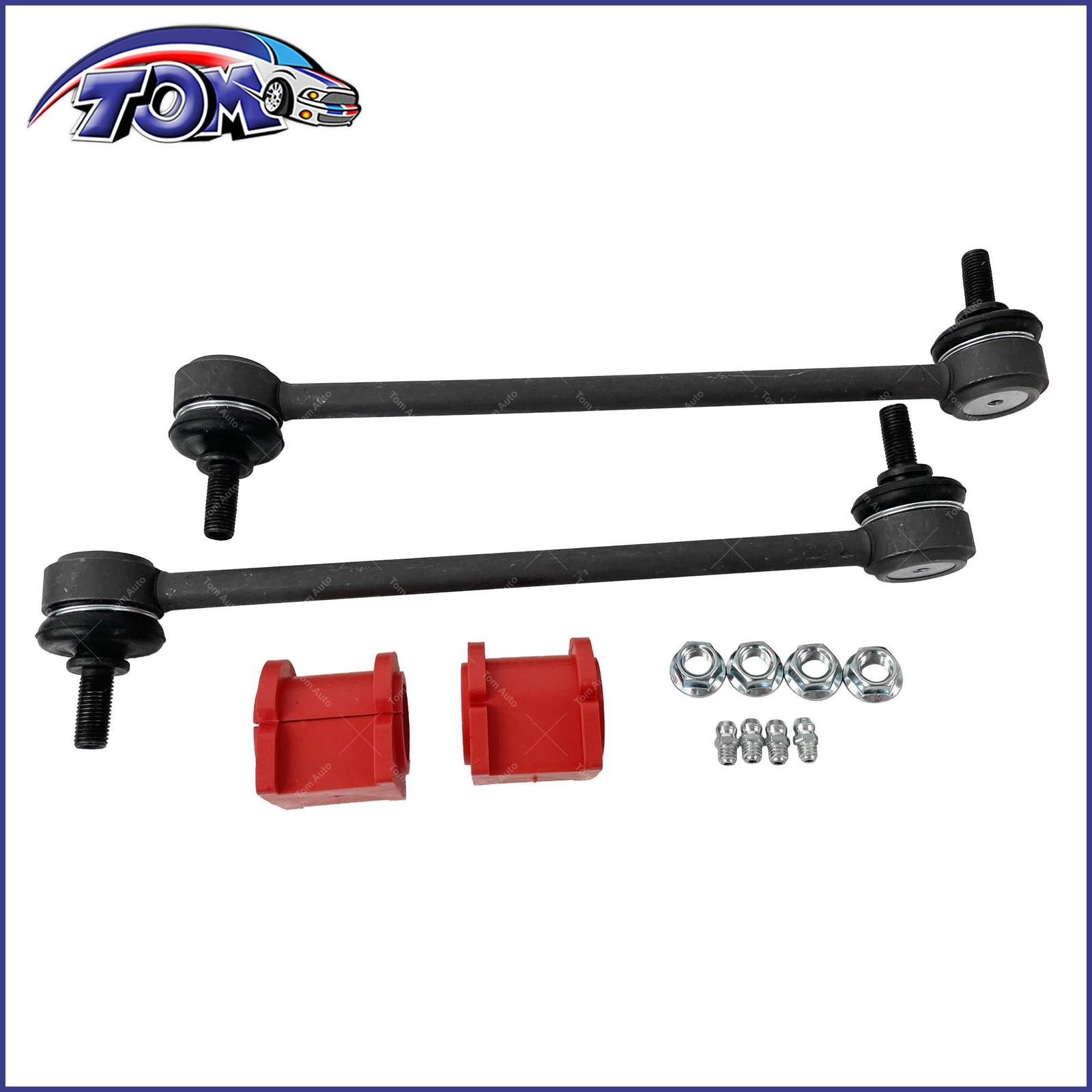 4PC Front Sway Bar Links+Bushings For 20072017 Jeep Patriot Dodge