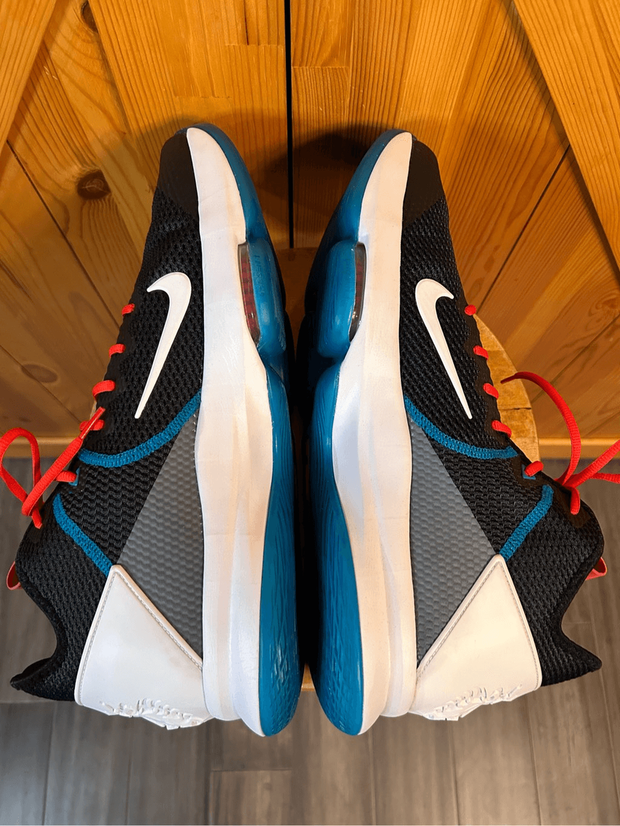 Nike Lebron Witness l V Black White Chile Red Glass Blue 