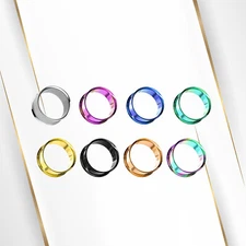 Flesh Ear Tunnels Plug Surgical Steel Gauges Double Flared Earrings Sold as Pair