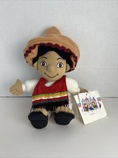 Disney Store It's A Small World Mexico Boy 8" Plush Bean Bag Toy-With Tags