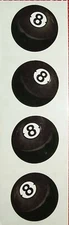 🎱 Mrs Grossman Stickers EIGHTBALL EIGHT BALL 2003