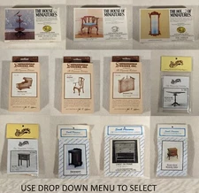 NOS Shenandoah Designs Houseworks Miniature Dollhouse Chippendale Furniture Kit