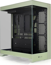 CTE E550 TG Matcha Green ATX Case with 3 Glass Panels  Dual Chamber Design