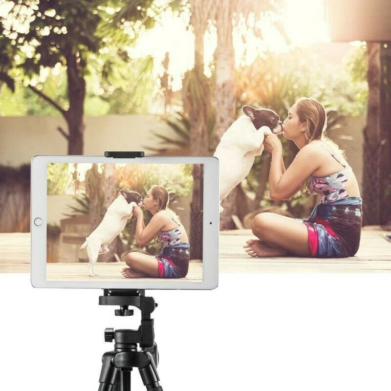 2 In 1 Universal Tripod Mount Holding Clamp Bracket For iPad iPhone Phone Tablet - Image 3 of 4