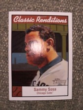 2001 Topps Heritage Classic Renditions Cubs Baseball Card #CR4 Sammy Sosa