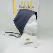 Dark Gray Unisex Skull/Chemo Surgical Scrub Hat/Cap