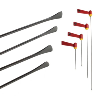 Pdr Tools 4 Stück drehbarer Griff Walschwanz geformtes Federstahlstangen-Set