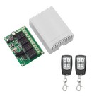 Brand New Dc 4-Channel Wireless Rf Remote Control Relay Switch With 2 Receiver