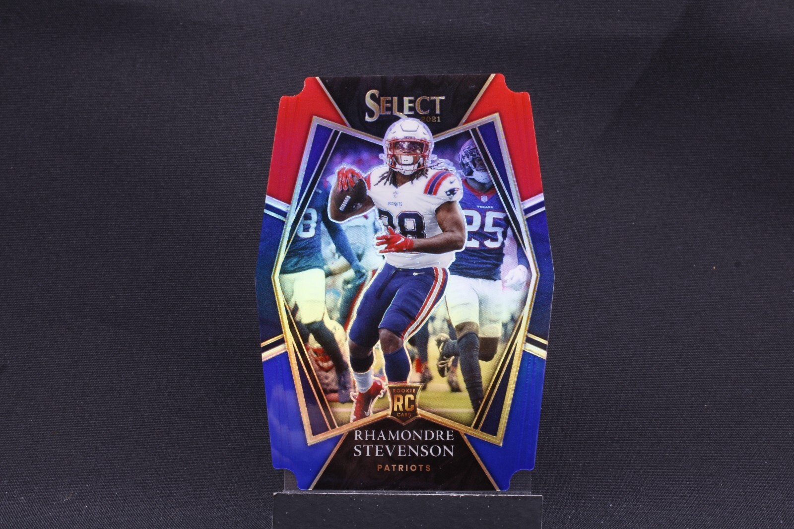 2021	NFL	PANINI	SELECT	RHAMONDRE STEVENSEN	RC, RED/BLUE PREMIER LEVEL DIE CUT