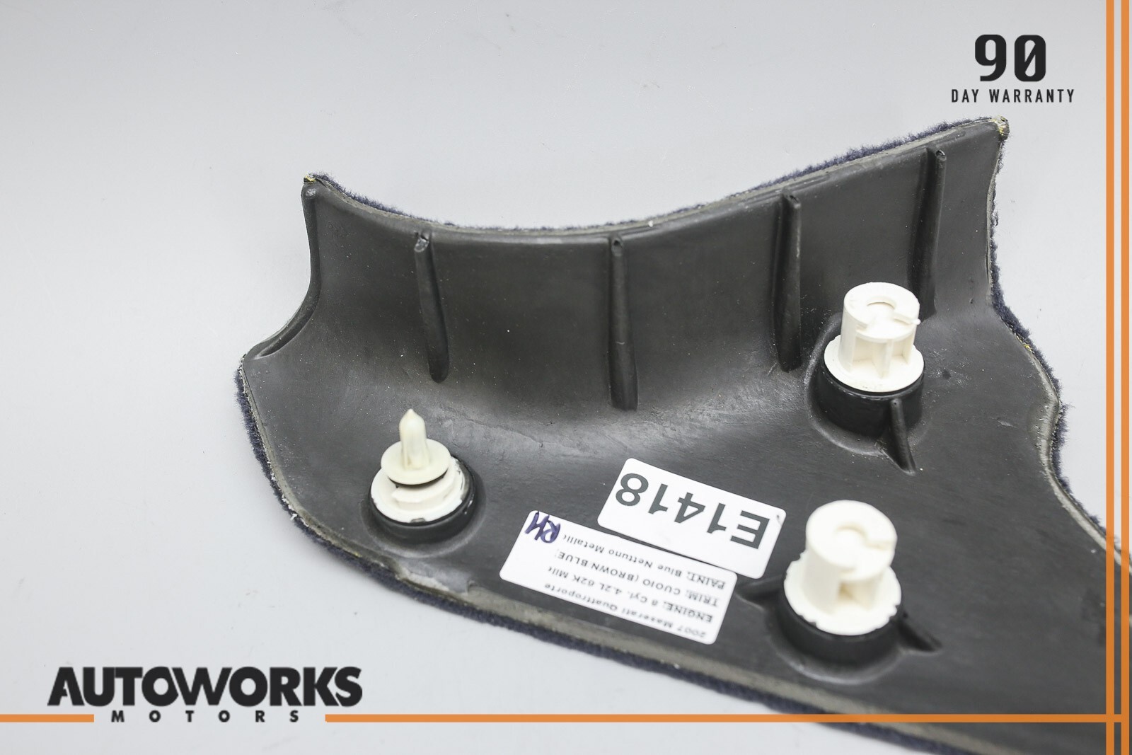 03-13 Maserati Quattroporte M139 Front Right Under Dash Kick Panel Carpet OEM