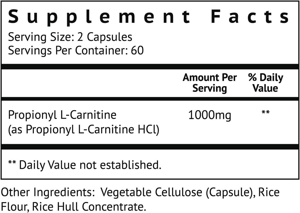 propionyl-l-carnitine walmart Swanson Propionyl L-Carnitine with Glycine Heart Health and Energy Support,  Muscle Strength and Endurance, 60 Veggie Capsules