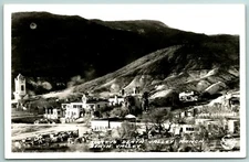 Death Valley Arizona~Hillside View of Scotty's Ranch & Castle~1940s RPPC PC