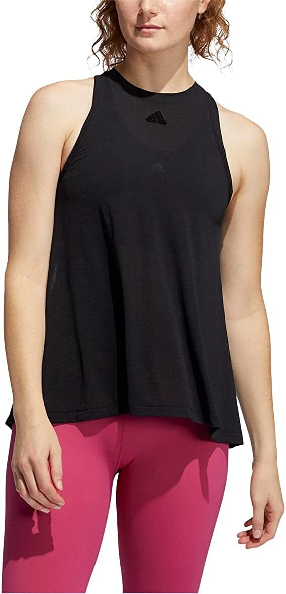 Женская танцевальная майка Adidas, черный/Карбон