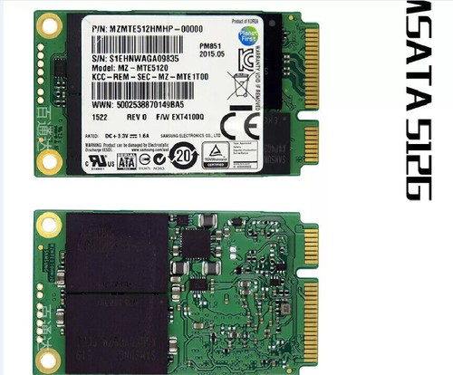 Samsung PM851 512GB SSD MZ-MTE5120 mSATA Solid State Drive For Dell HP Lenovo - Picture 2 of 3