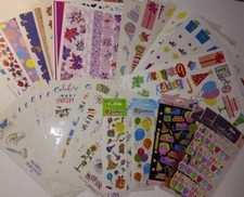 Huge Lot Vintage Current Co Stickers - 50 Full Sheets - Birthday Scrapbooking