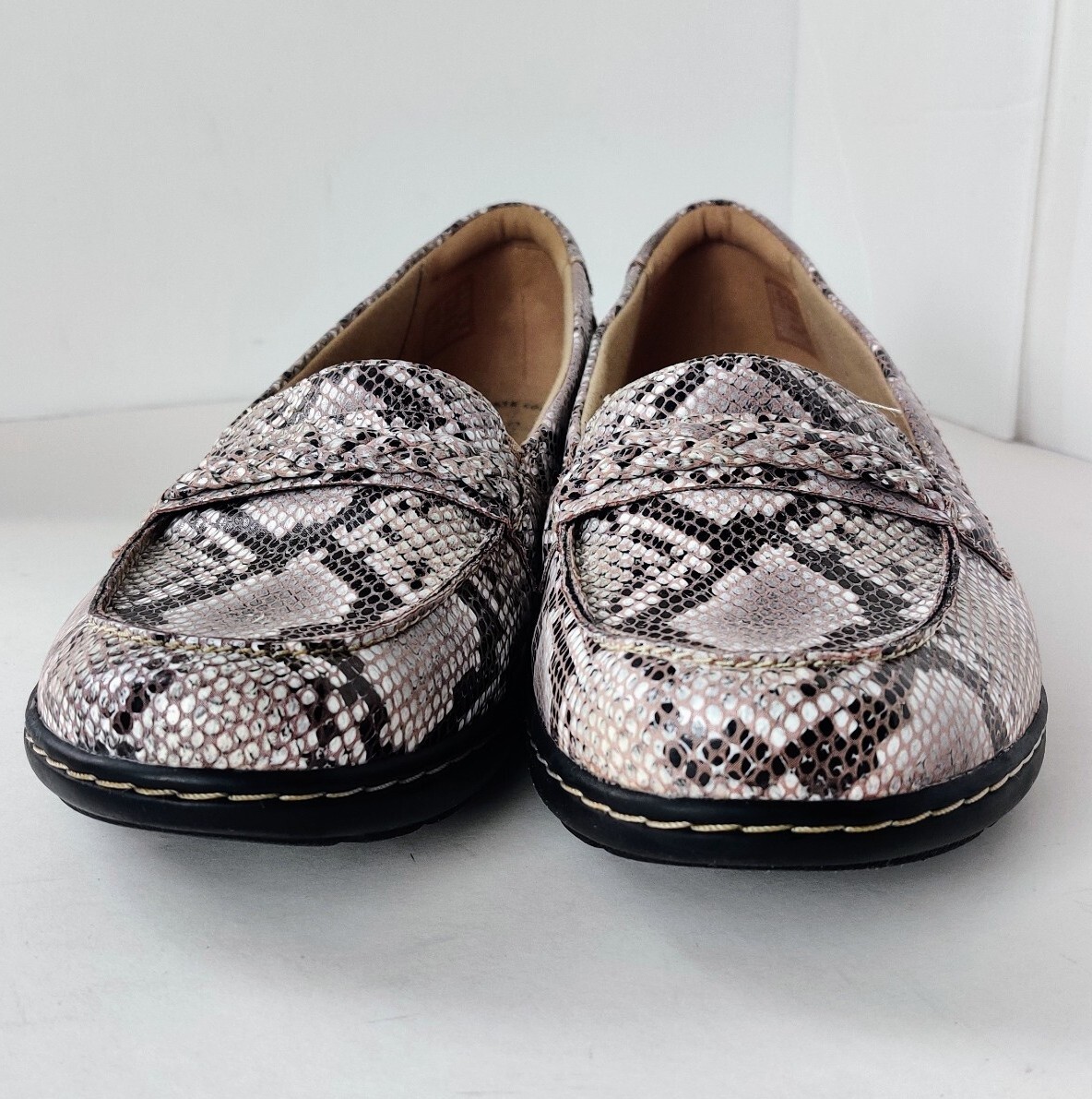 CLARKS Collection Cora Viola Snake Python Slipon Loa… Gem