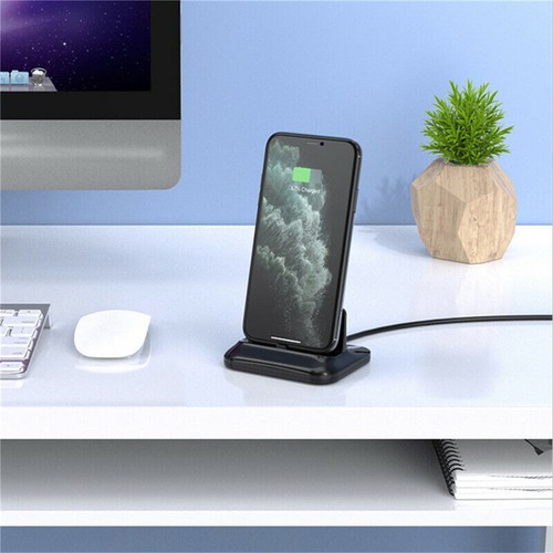 Black 3 In 1 Usb Docking Station Desktop Dock Stand Charger Charging Converter - Photo 11/11