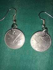 Orecchini Con Moneta 1 Lira Del 1955