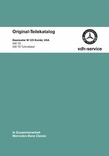 Mercedes-Benz parts catalog W 123 Station Wagon USA 300 TD 300 TD Turbodiesel
