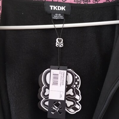 Tokidoki Cherry Blossom Dragon Black Zipper Hoodie 3XL Pink Sakura